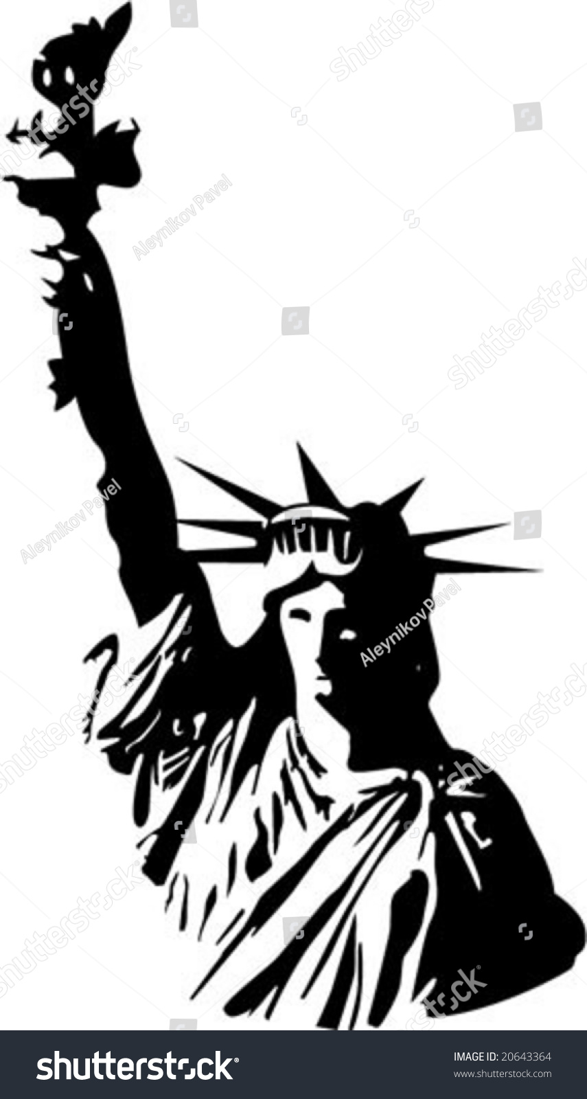 Vector Statue Liberty Stock Vector 20643364 - Shutterstock