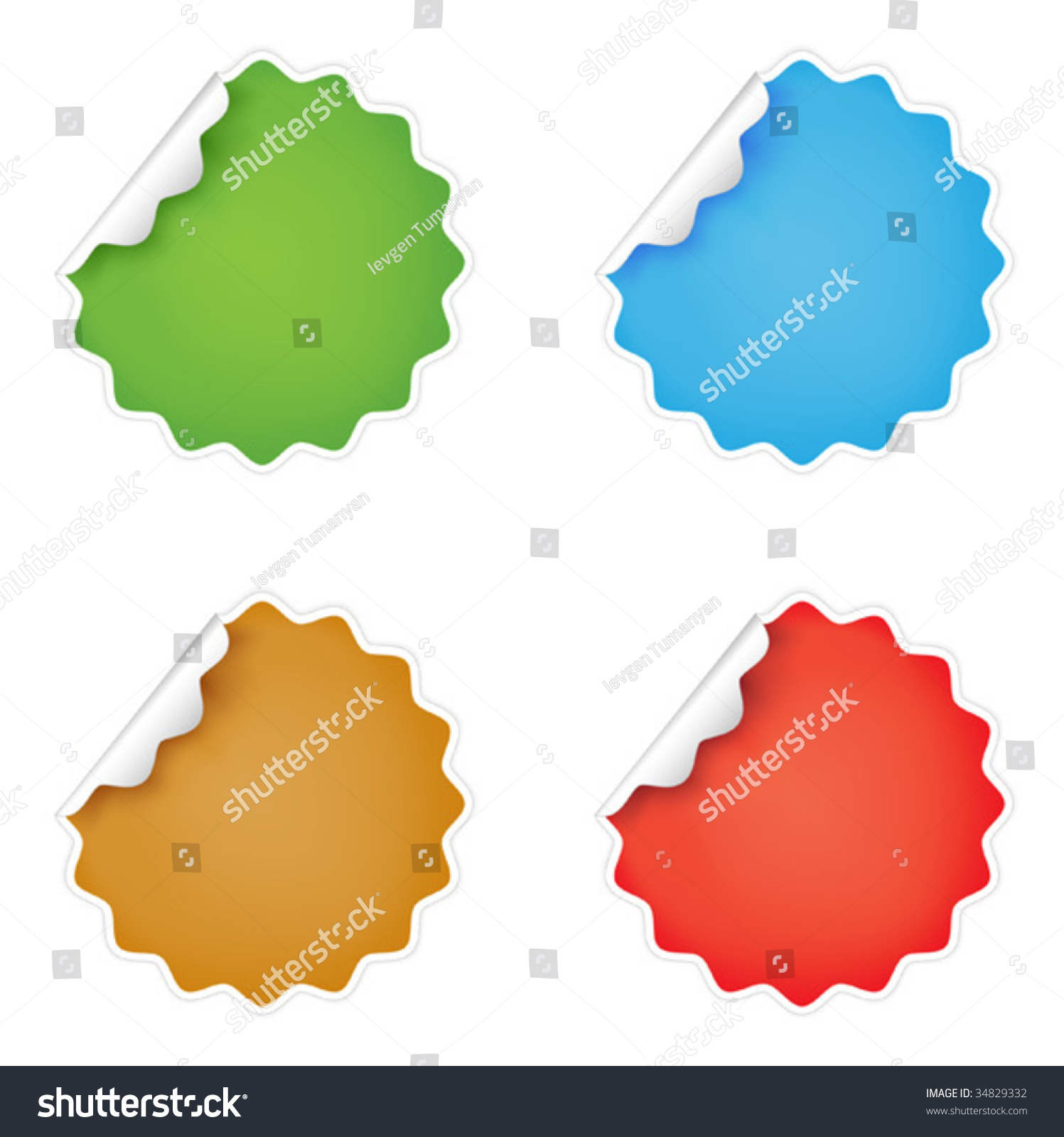 Vector Stickers - 34829332 : Shutterstock
