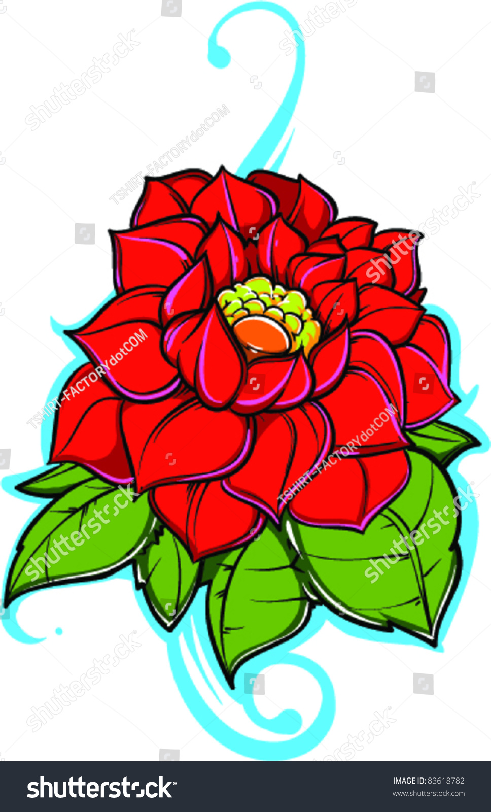 Vector Tattoo Flower - 83618782 : Shutterstock