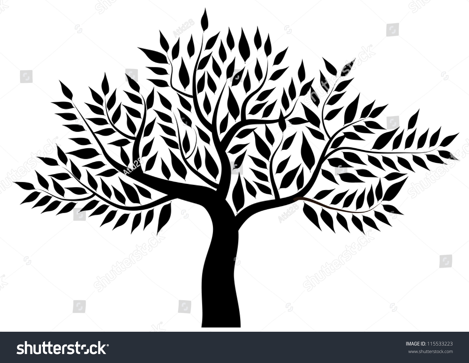 Vector Tree - 115533223 : Shutterstock