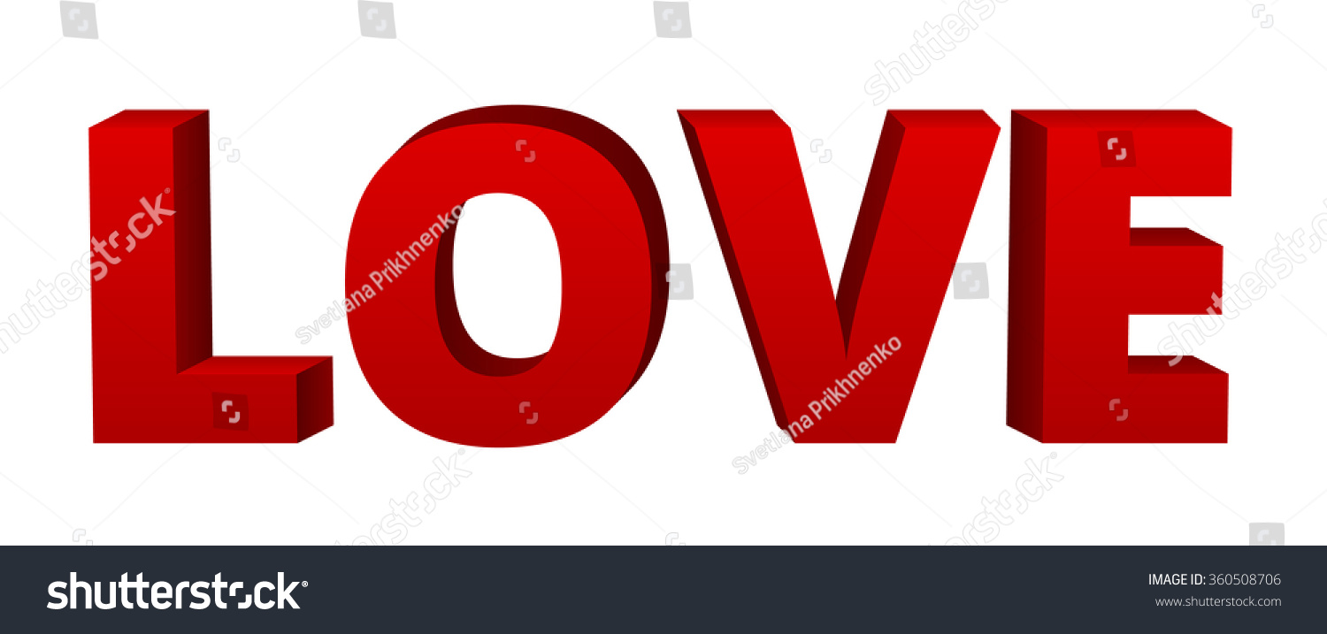 the word love clipart - photo #35