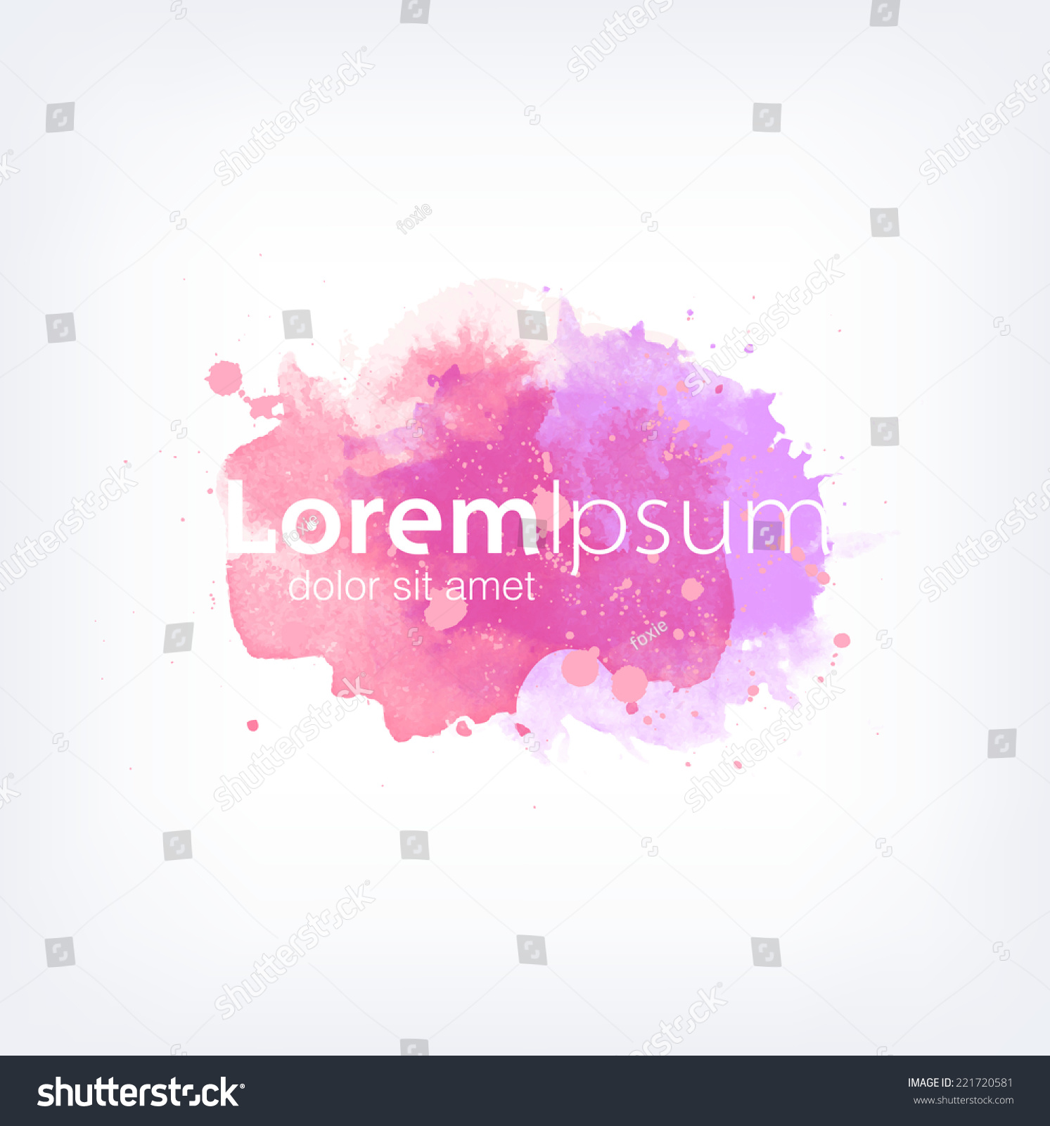 Vector Watercolor Logo Design Template - 221720581 : Shutterstock