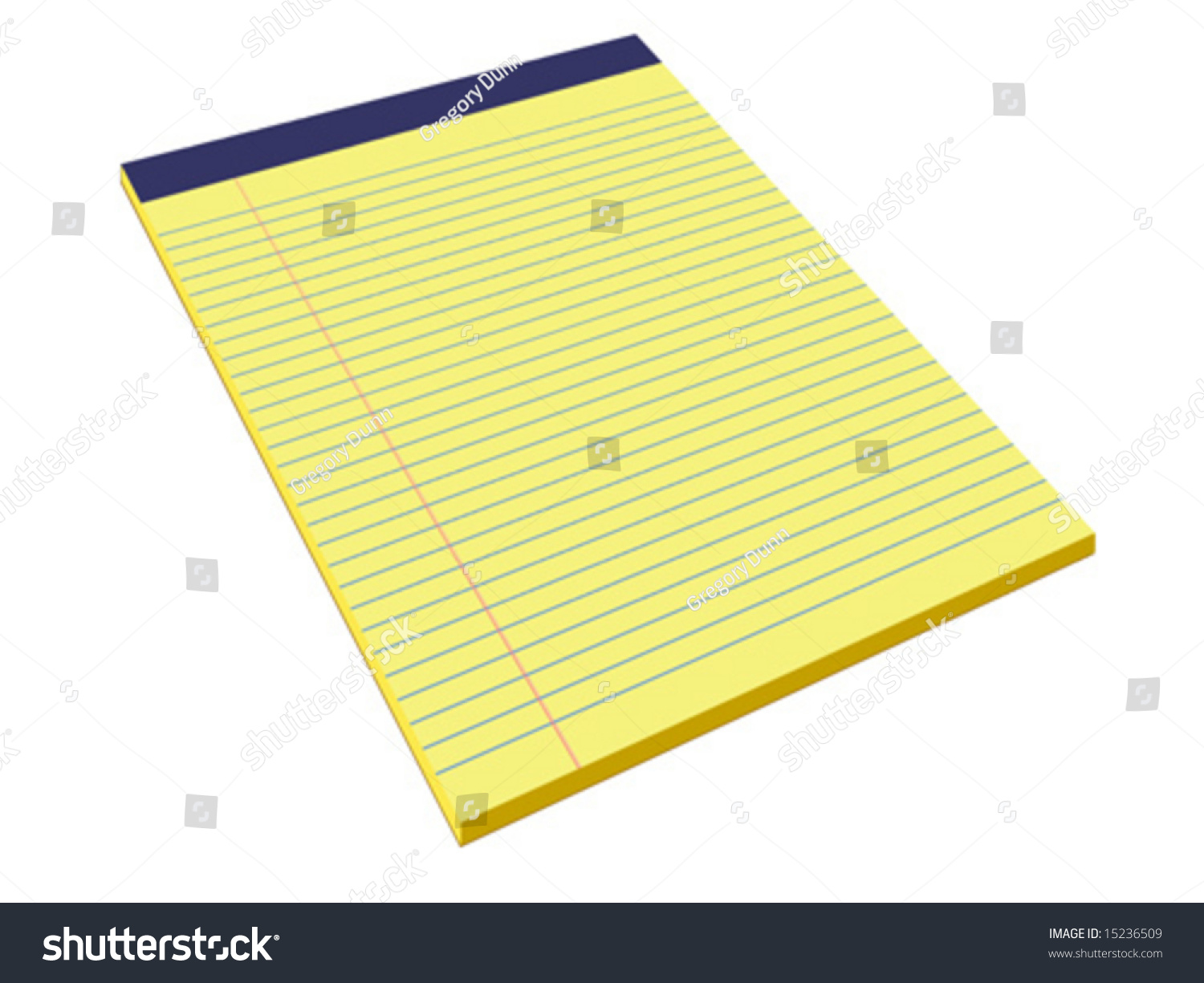 Vector Yellow Legal Pad 15236509 Shutterstock