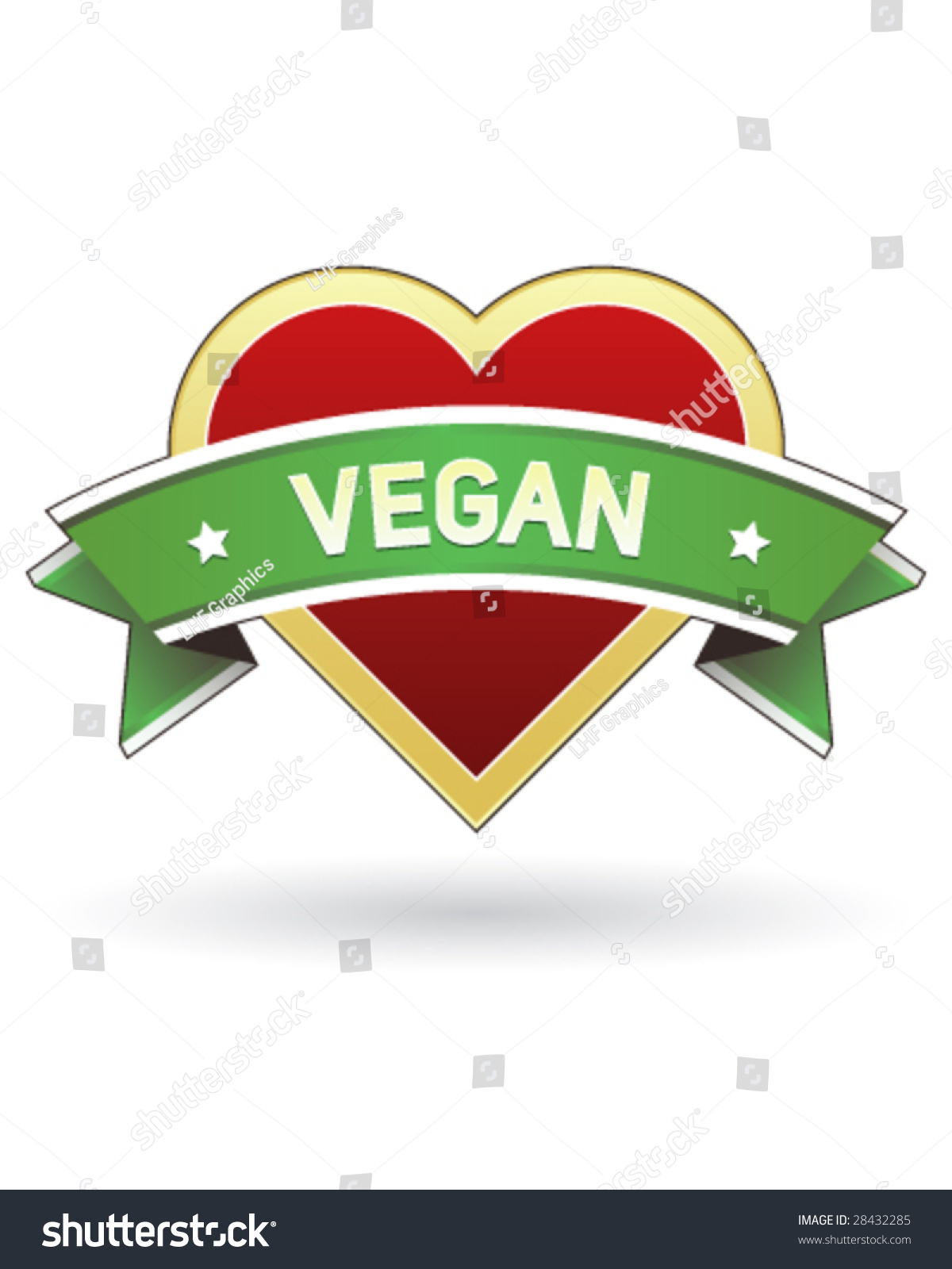 Vegan Food Label Sticker For Product Website Print