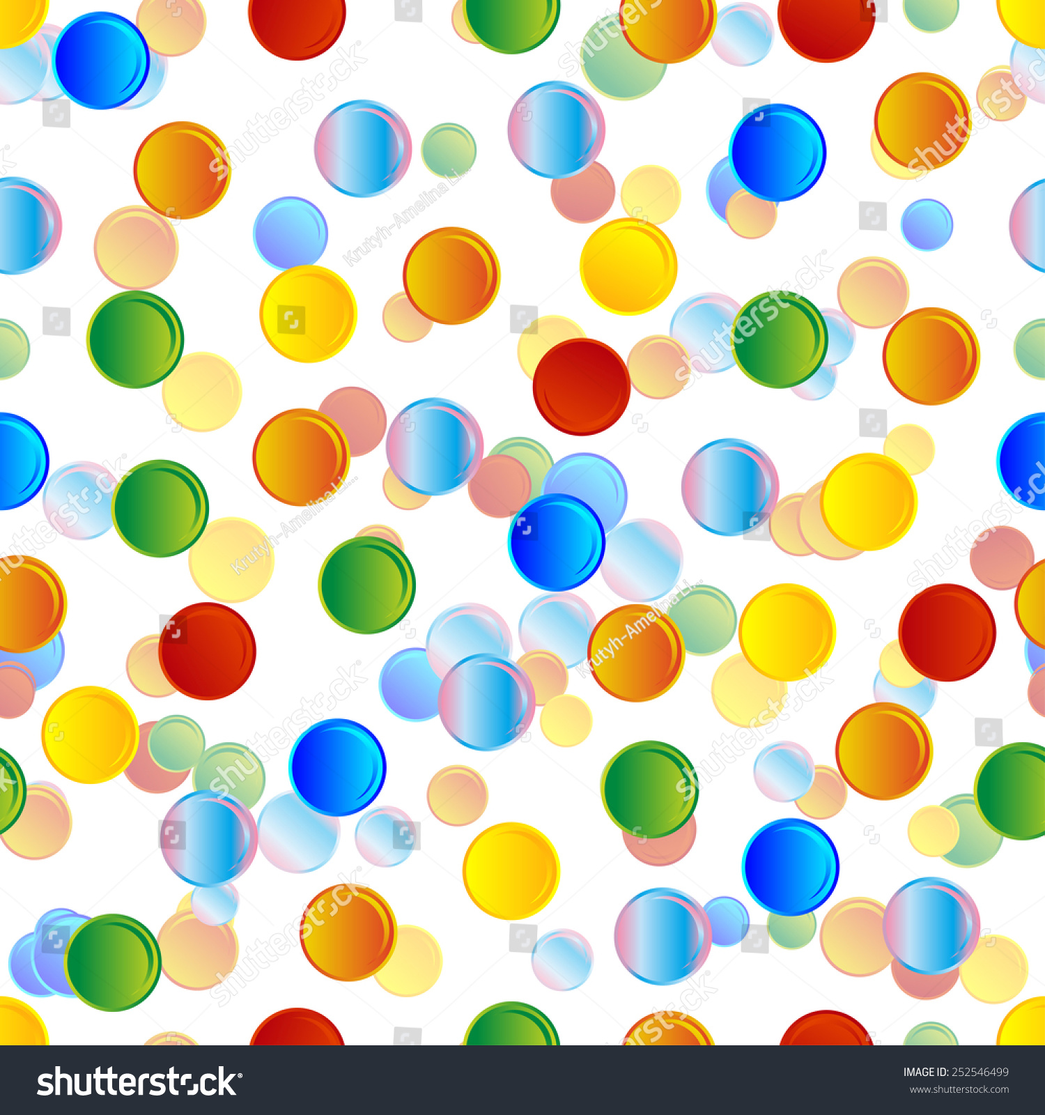 Vibrant confetti background seamless pattern looks like candies.