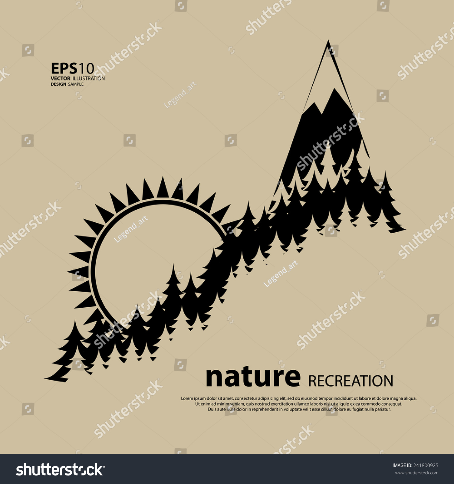 stock illustration forest national park logo outdoor activity camping nature exploration symbol vect stock illustration forest national park logo outdoor activity camping nature exploration symbol vect
