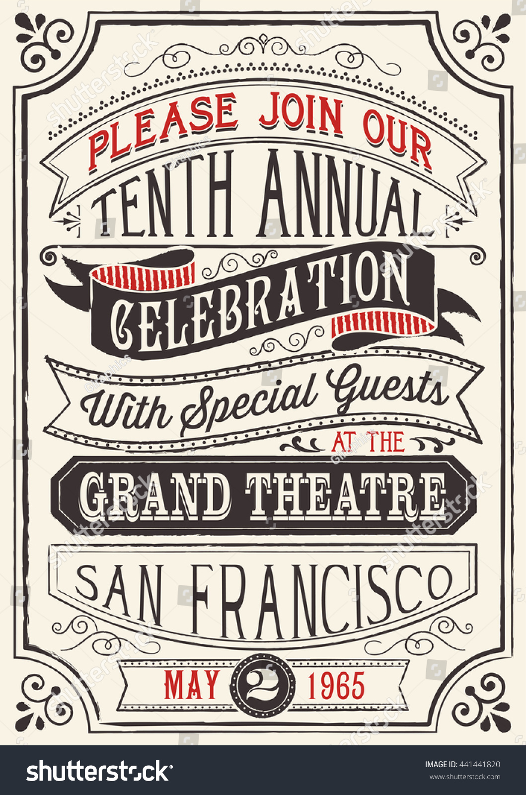 Vintage Poster Retro and hand-drawn vintage poster design Colors are global and each object is grouped separately for easy editing Vintage Poster Retro and hand-drawn vintage poster design Colors are global and each object is grouped separately for easy editing