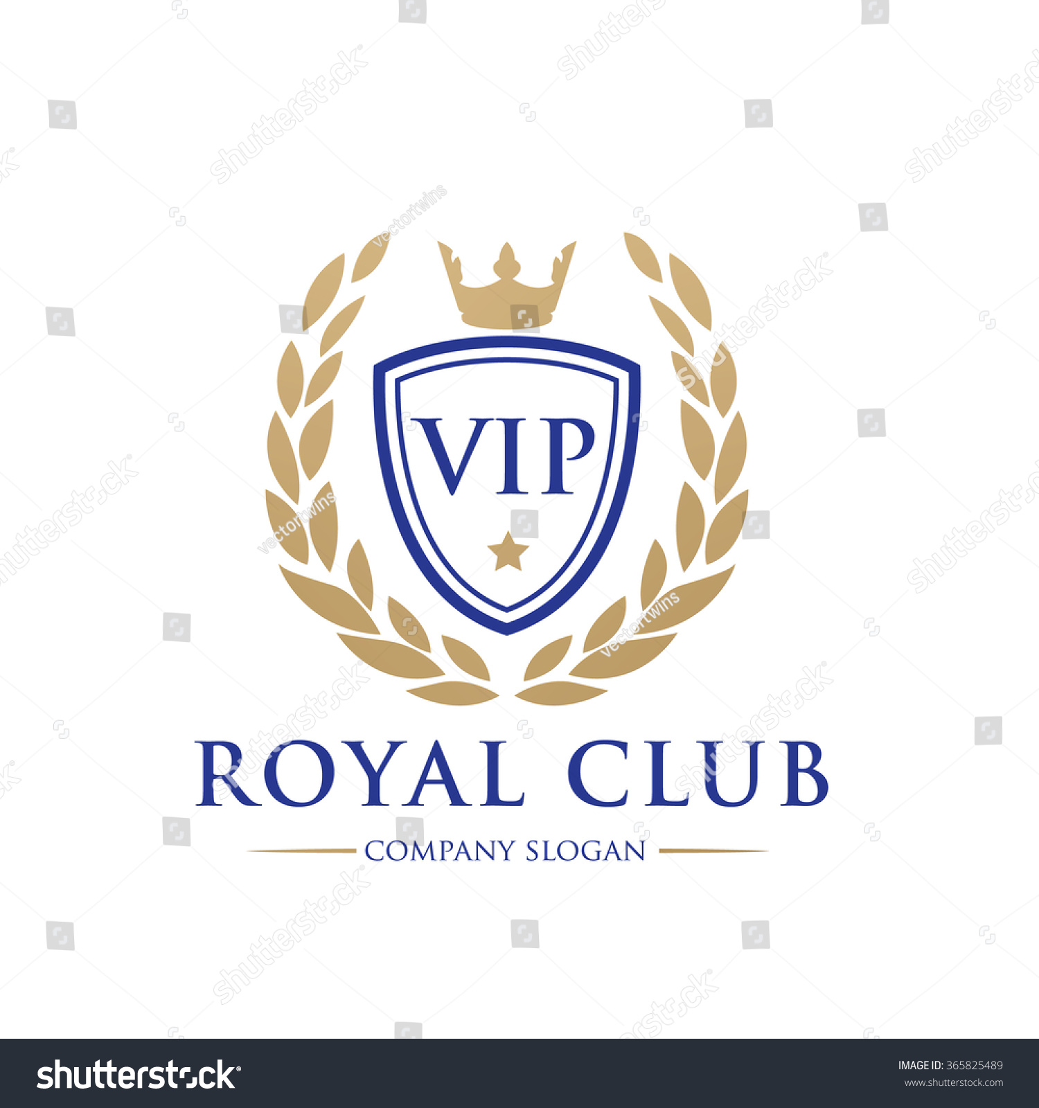 Vip Club Logoroyal Logocrests Logovector Logo Stock Vector 365825489 Shutterstock Nightclub Logo Template