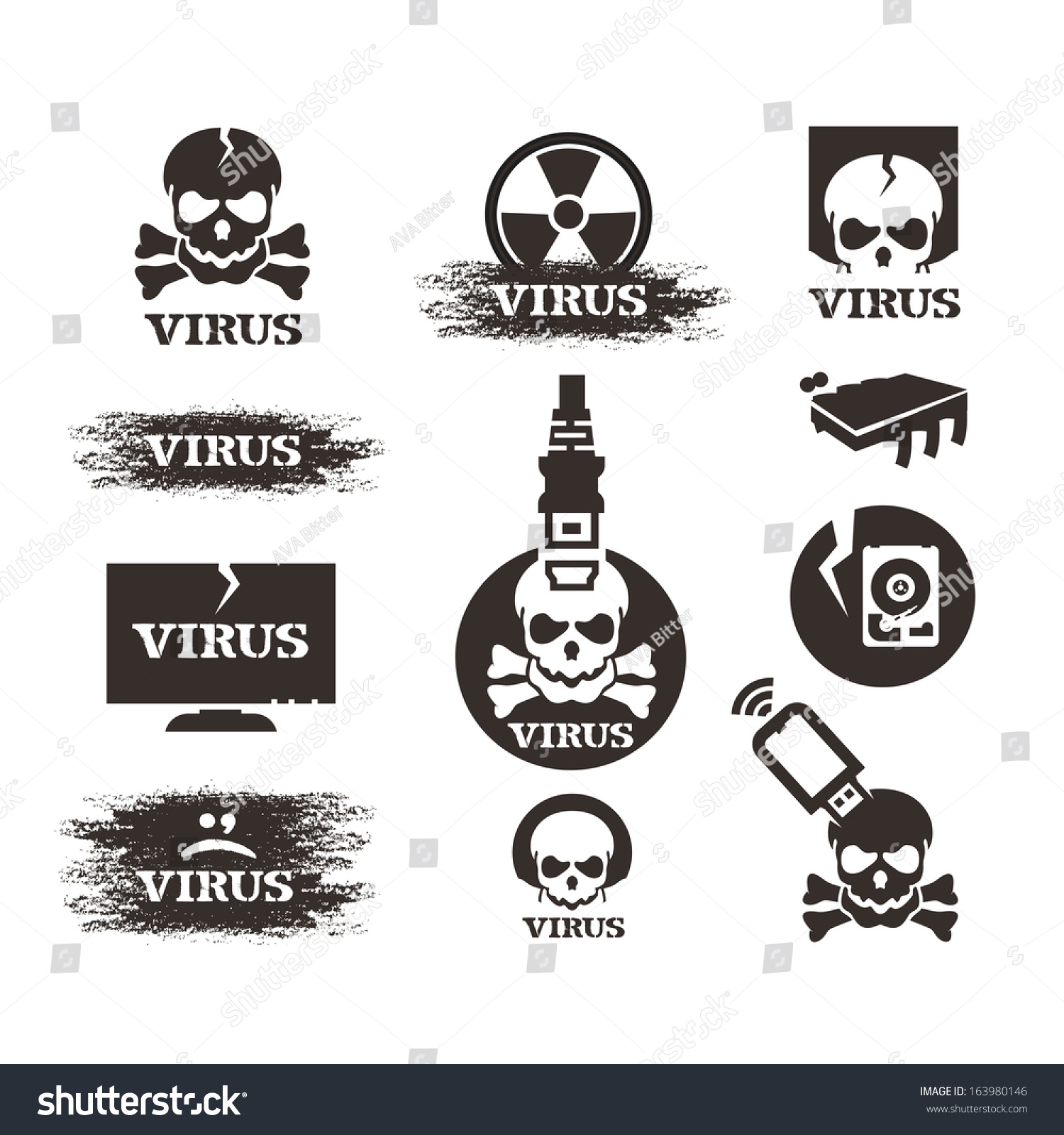 Virus. Vector Format - 163980146 : Shutterstock