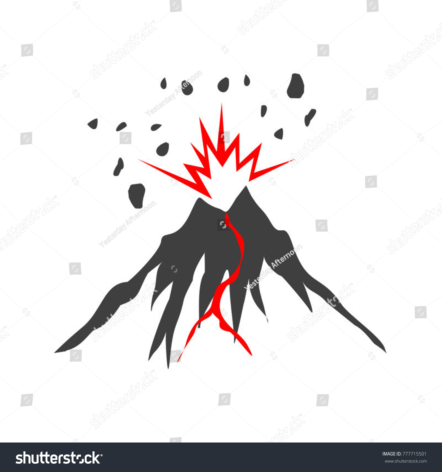 Silhouette Eruption Images Stock Photos Vectors Shutterstock