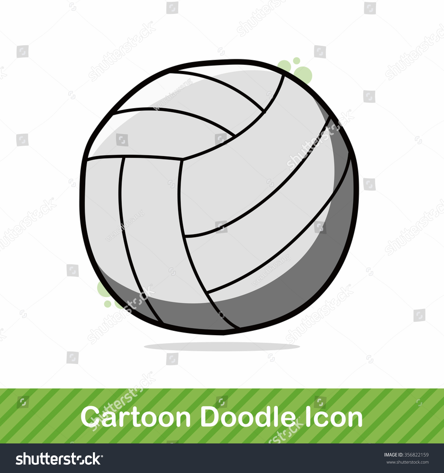 Volleyball Doodle Stock Vector Royalty Free 356822159