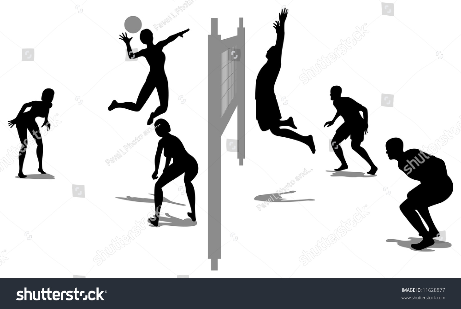 volleyball game clipart - photo #48