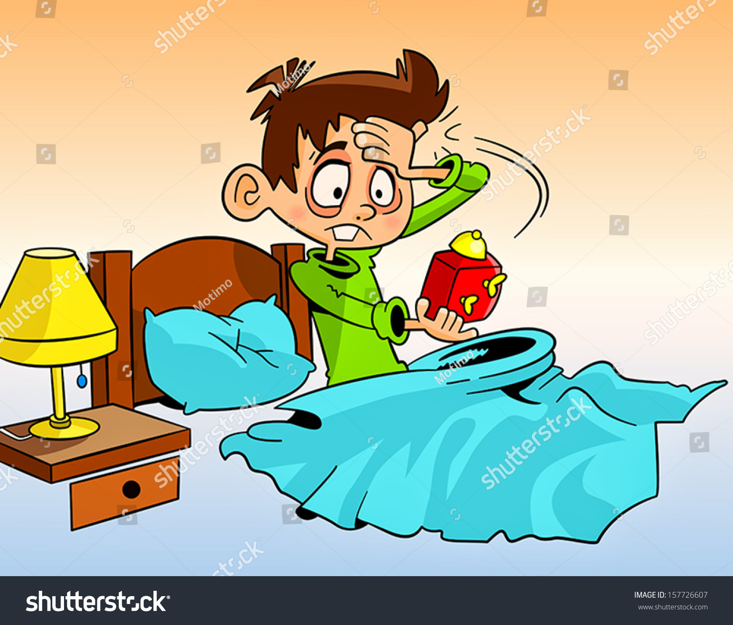 clipart of girl waking up - photo #29