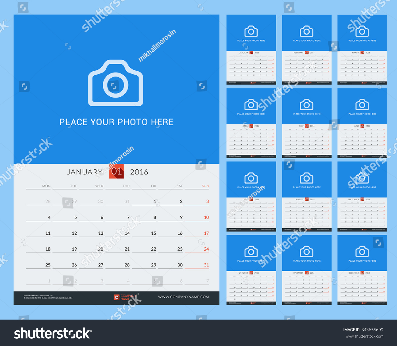 weekly calendar design