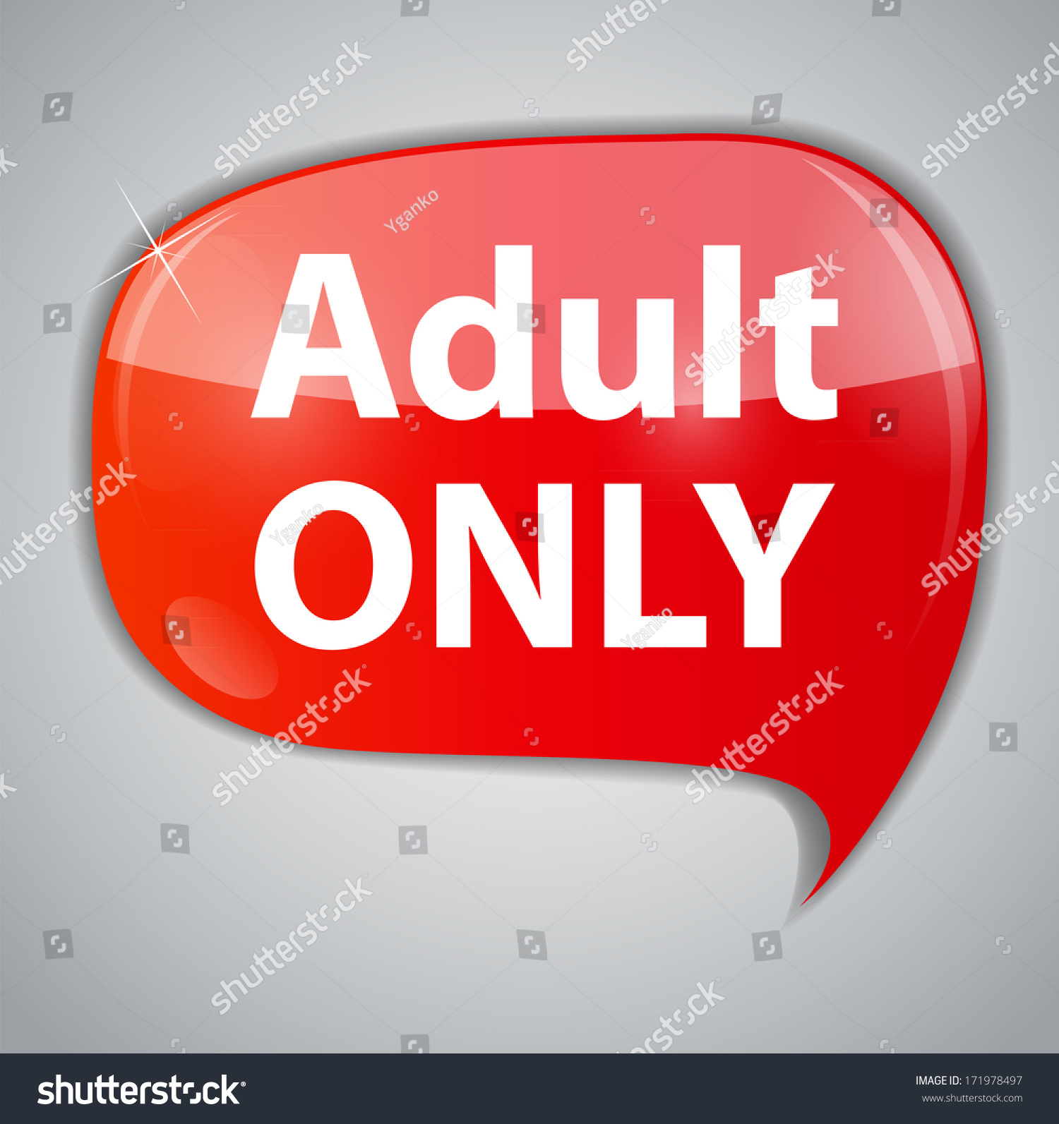 Warning Adult Only Xxx Concept Vector