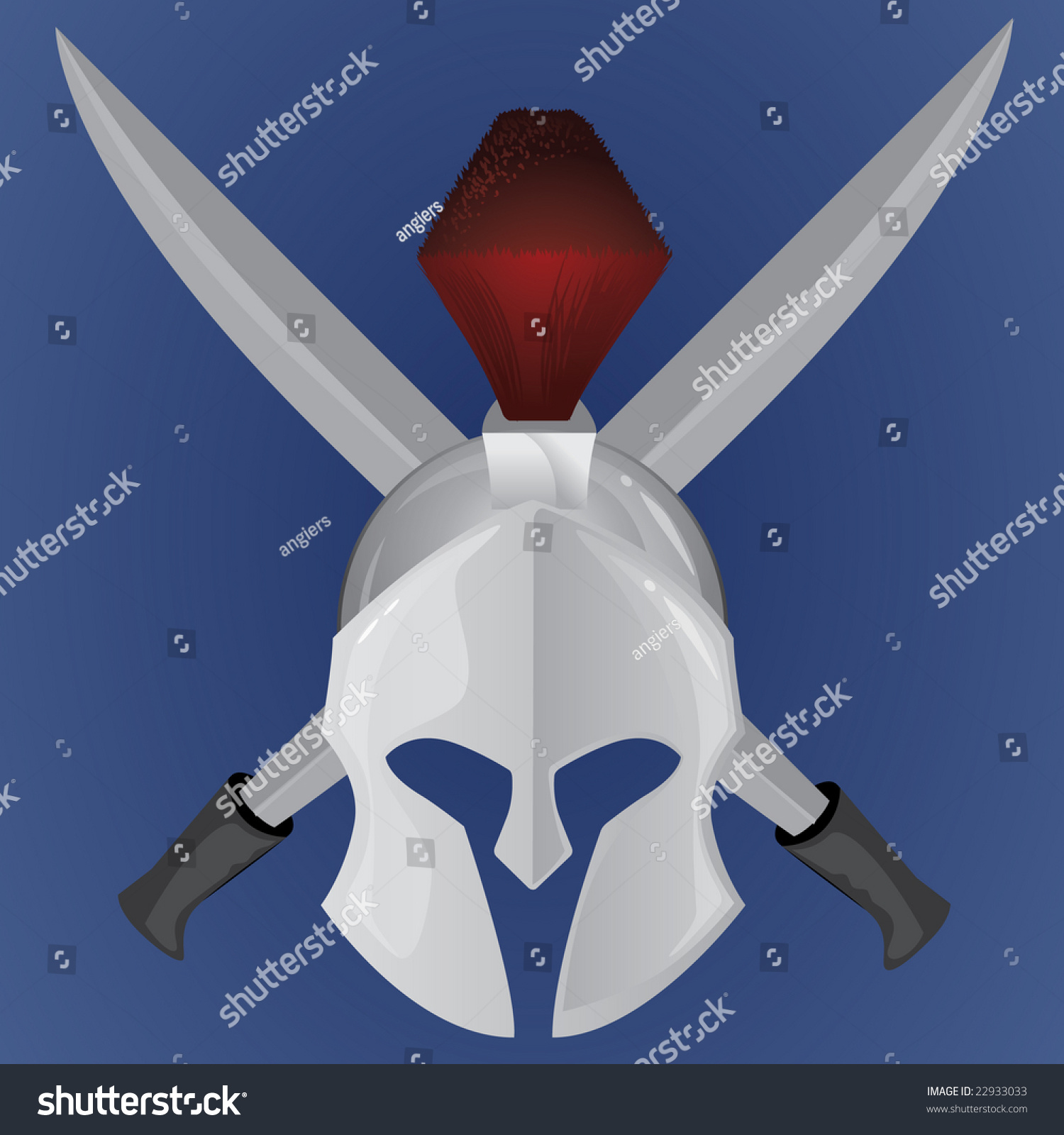 Warrior Helmet Stock Vector Illustration 22933033 : Shutterstock