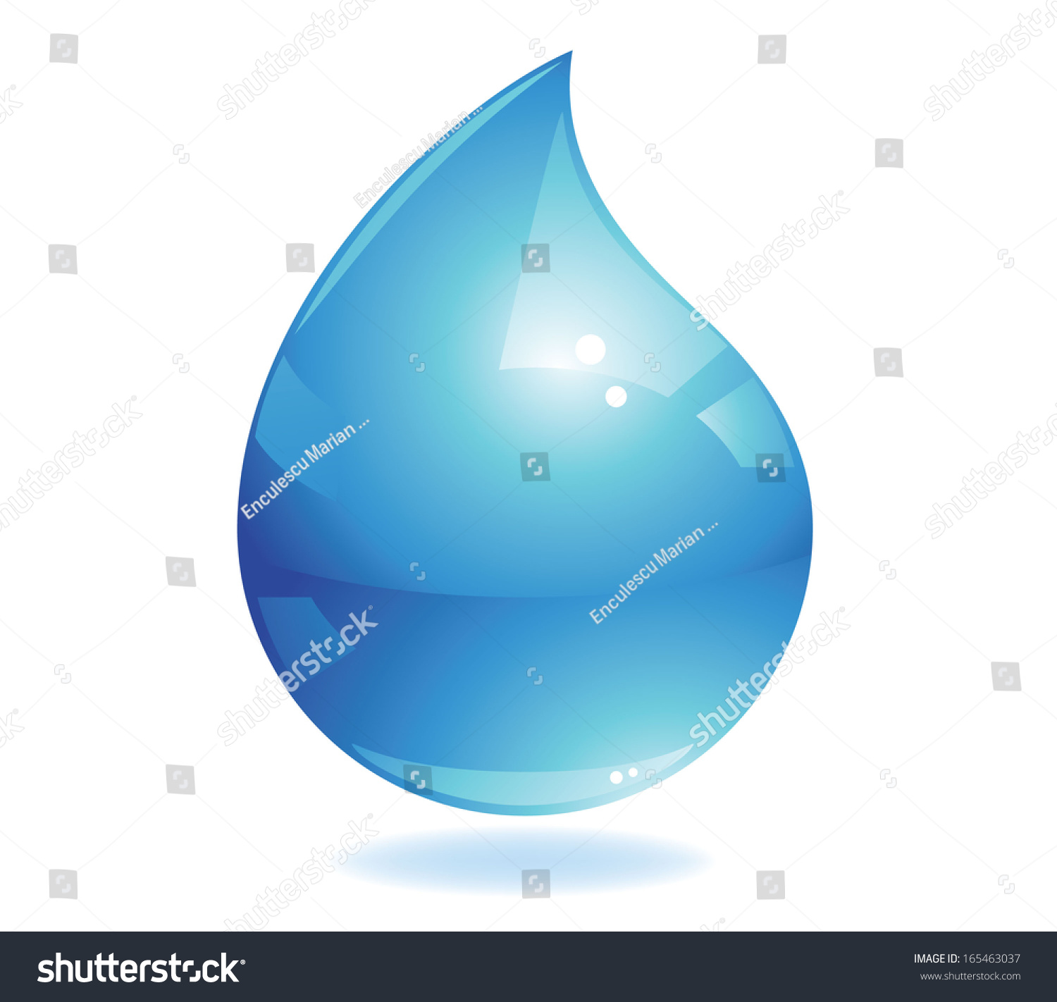 Water Drop Icon Stock Vector Illustration 165463037 : Shutterstock