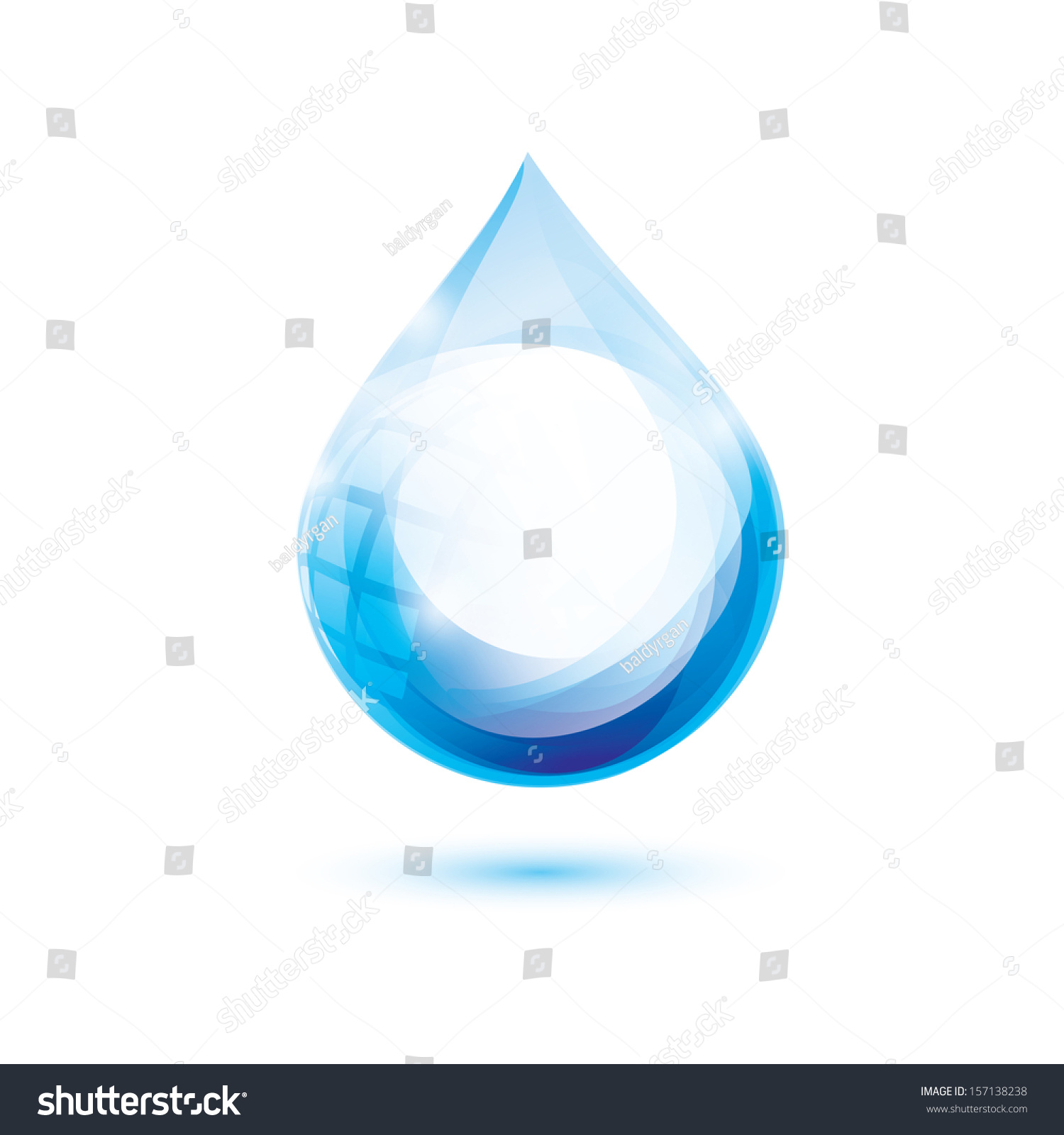 Water Drop Isolated Vector Symbol, Abstract Icon - 157138238 : Shutterstock