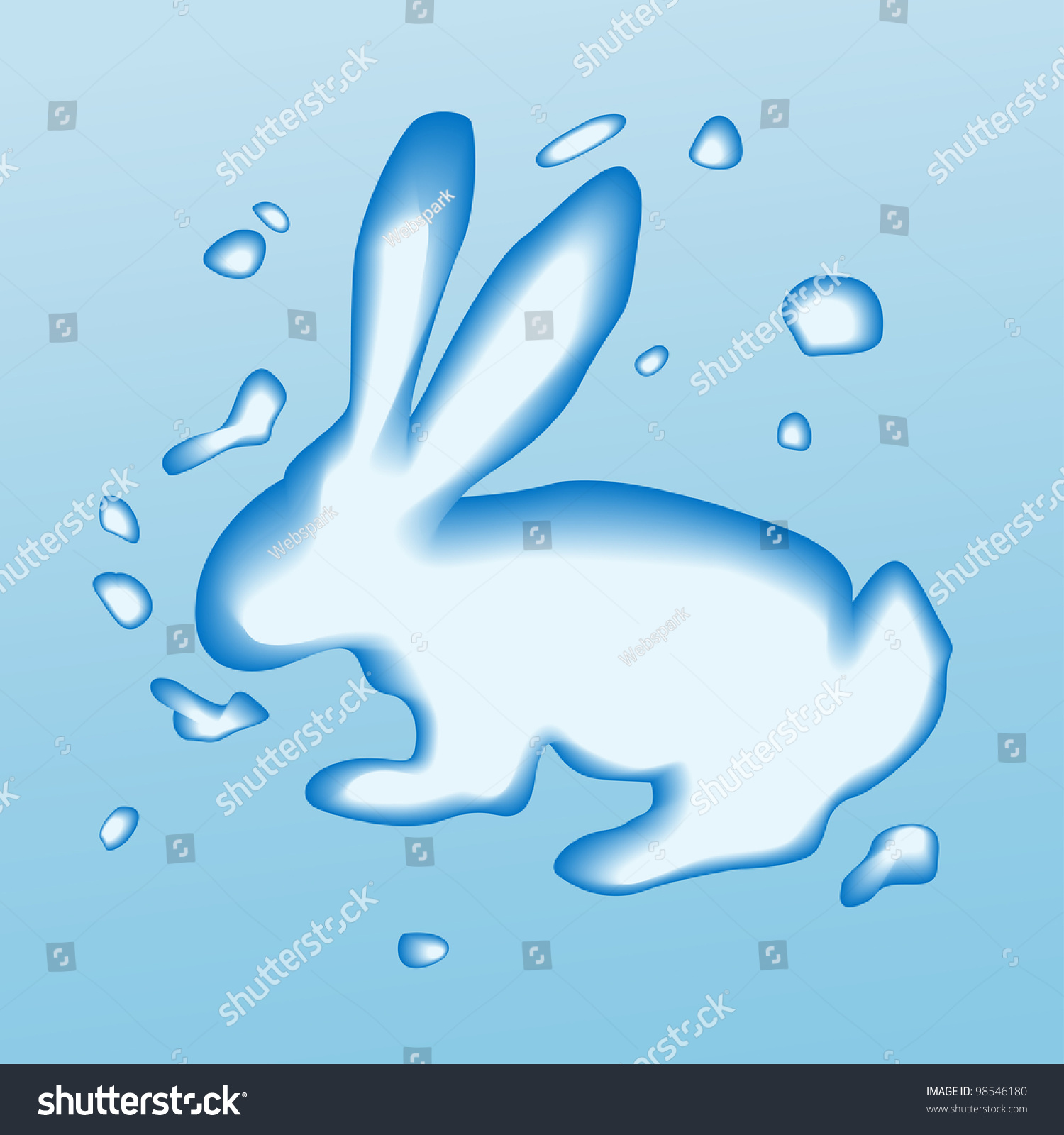 water rabbit stock vector illustration 98546180 shutterstock water rabbit stock vector illustration 98546180 shutterstock