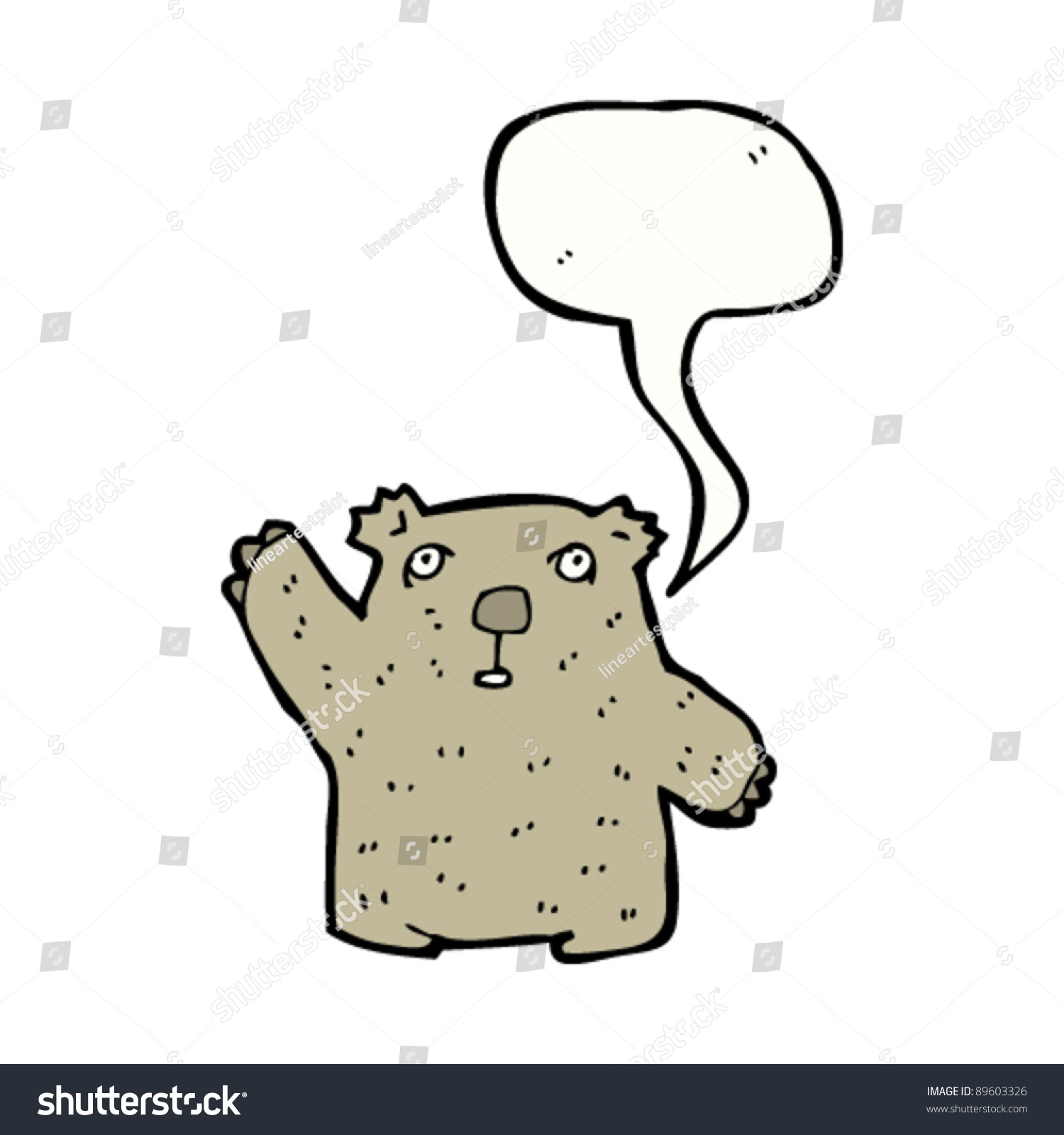 Waving Wombat Cartoon Character Stock Vector 89603326 - Shutterstock