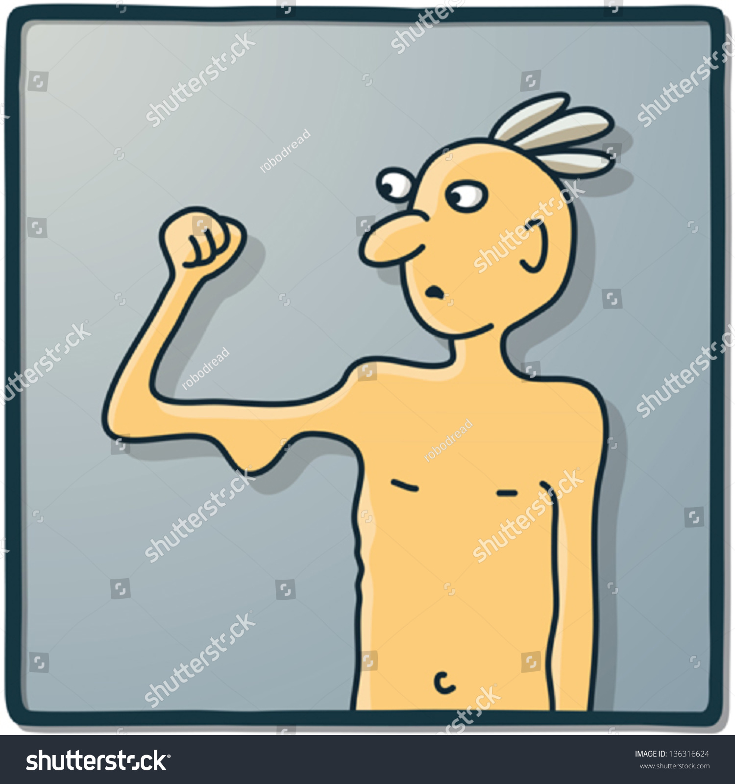 Weak Stock Vector Illustration 136316624 Shutterstock