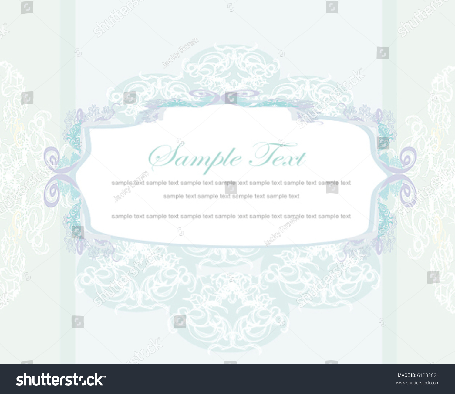 Wedding Invitation Stock Vector Illustration 61282021 : Shutterstock