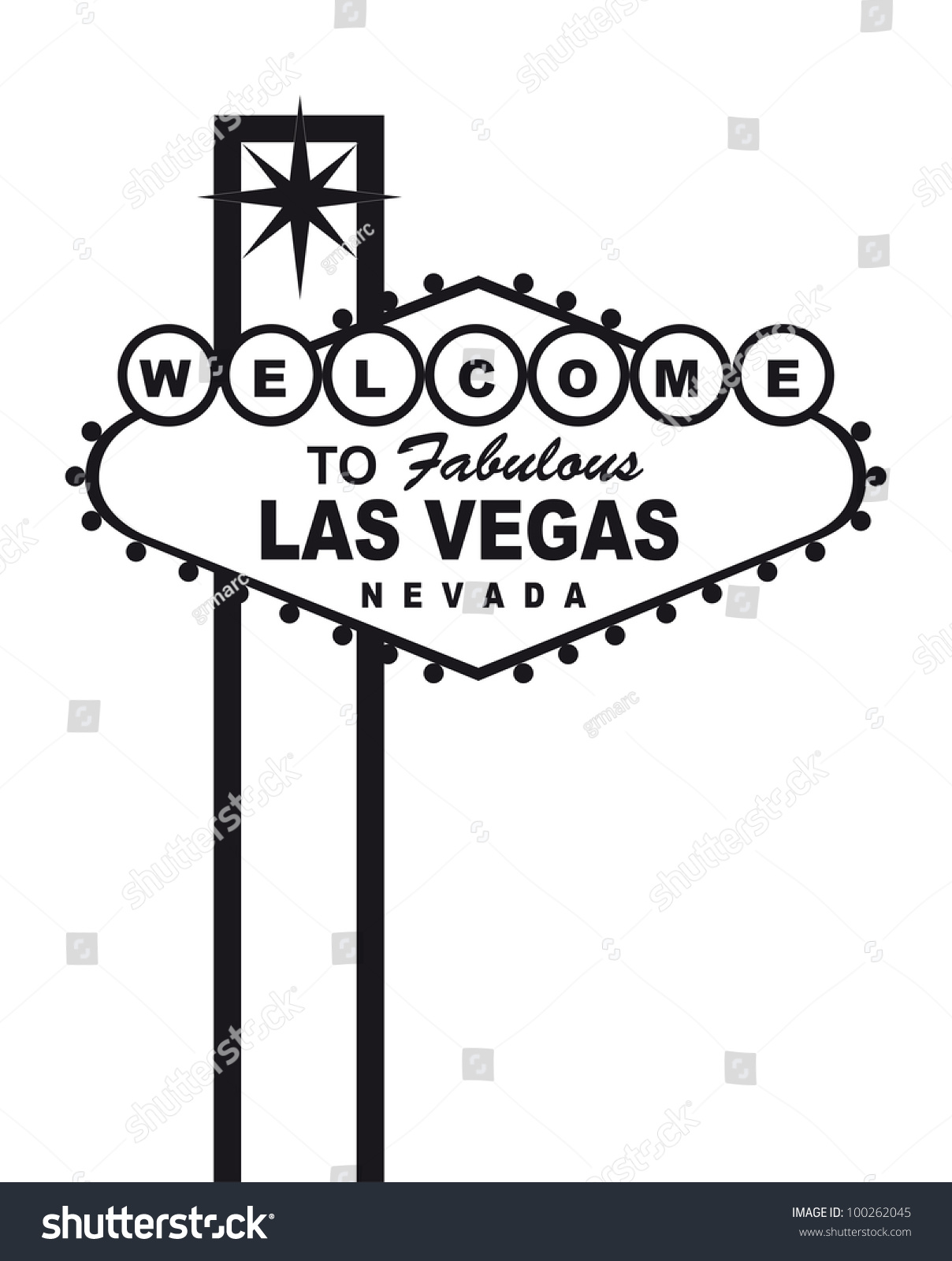 Welcome To Fabulous Las Vegas Nevada Sign Isolated Vector 100262045 Shutterstock 5152