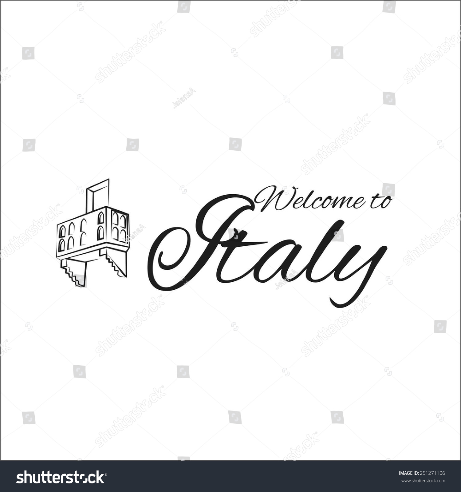 welcome-to-italy-stock-vector-illustration-251271106-shutterstock