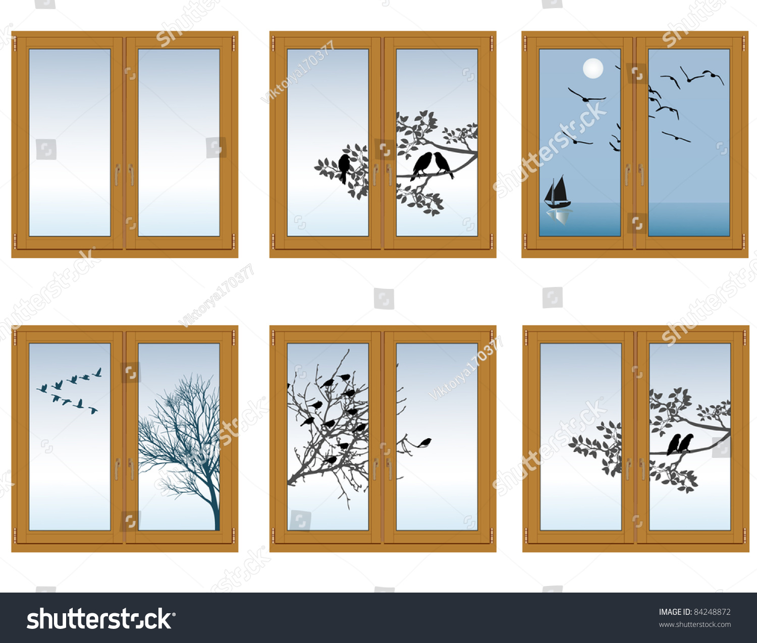 Window Stock Vector Illustration 84248872 : Shutterstock