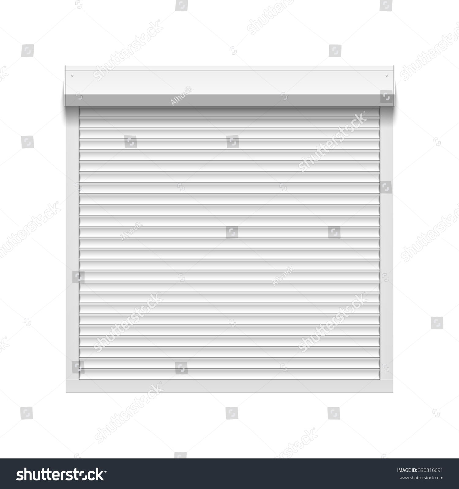 Window Roller Shutters Vector Illustration 390816691 Shutterstock