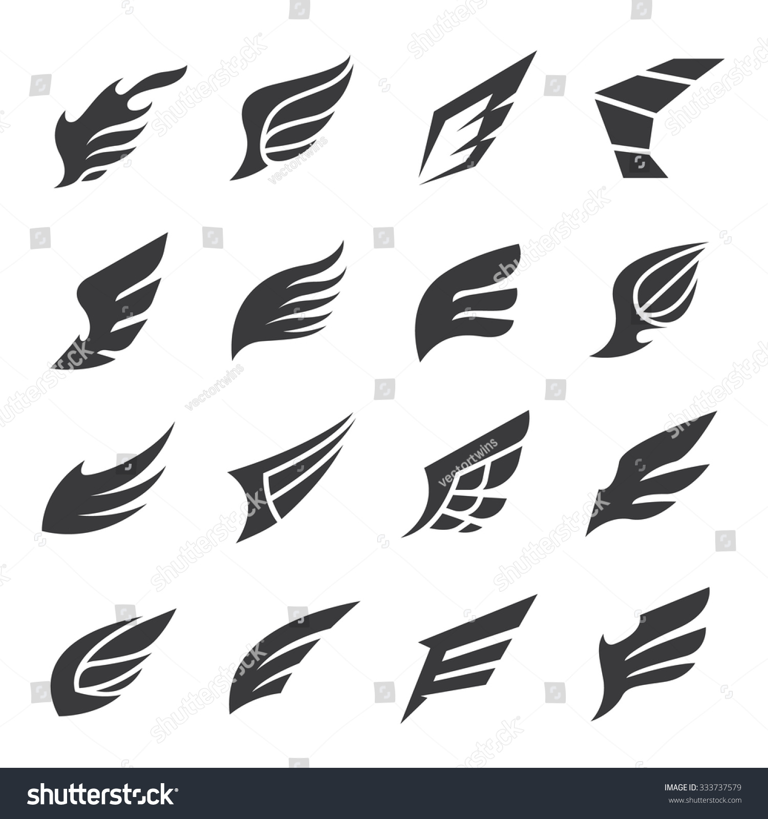 wings collection wing design elements wing logo vector wings collection wing design elements wing logo vector