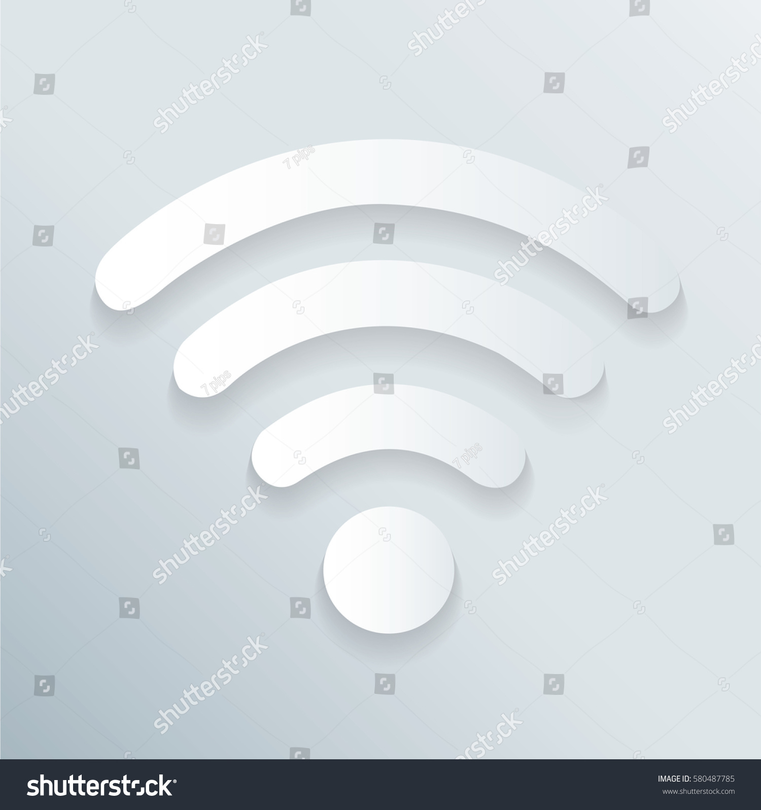 Wireless Wifi Icon Symbol Vector Stock Vector Royalty Free