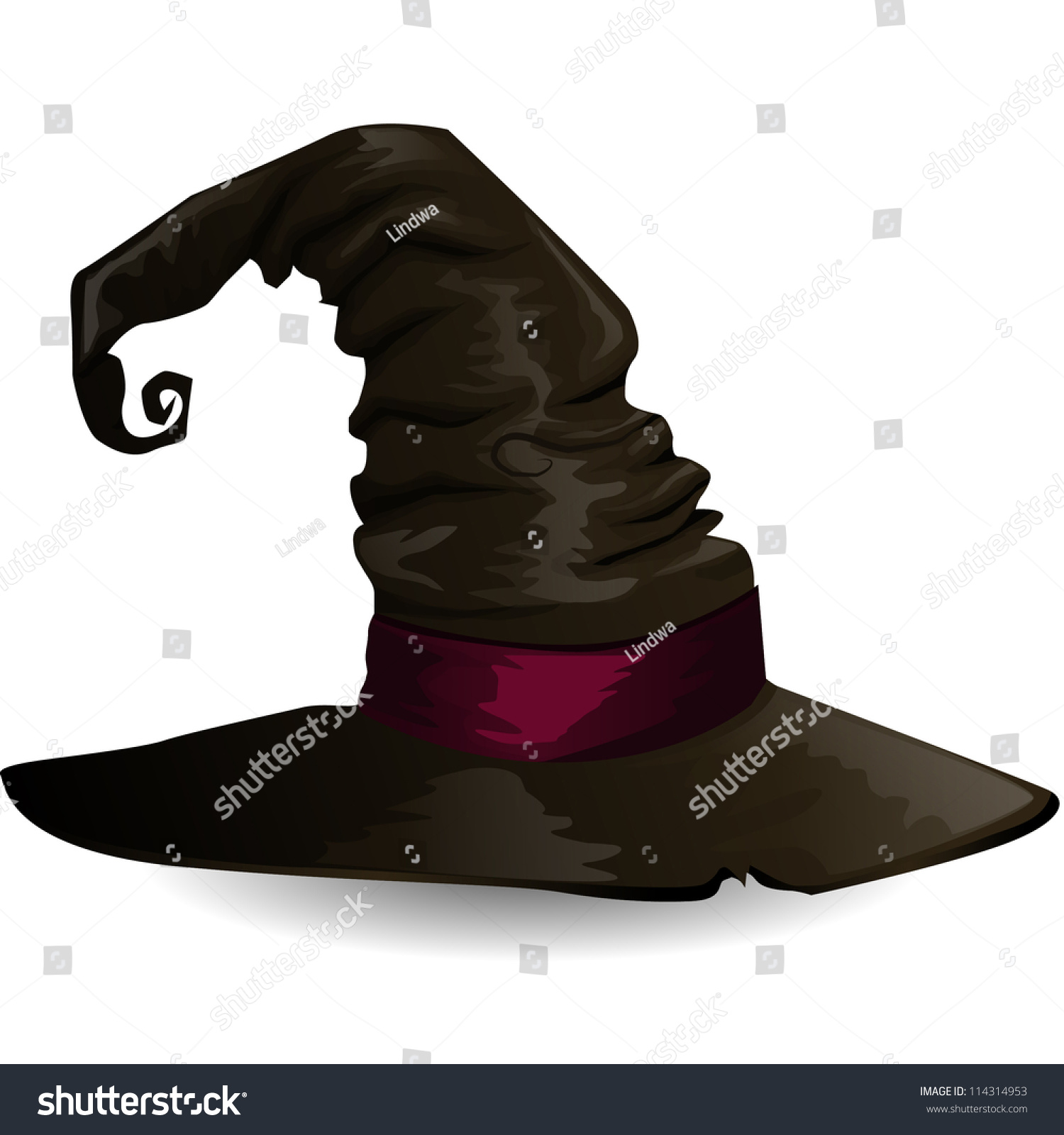 Witch Hat Stock Vector 114314953 : Shutterstock
