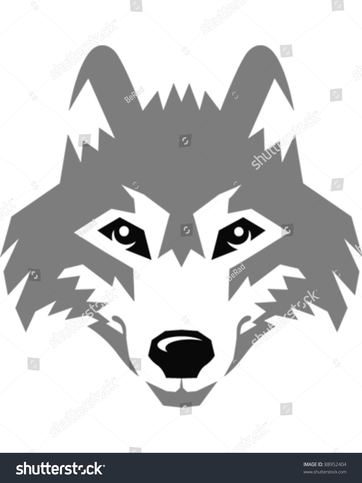 Wolf Stock Vector 88952404 - Shutterstock