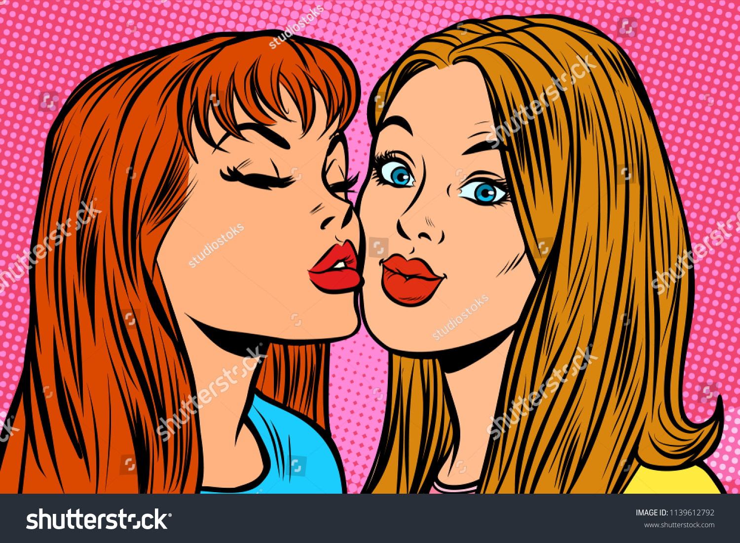Im Genes De Two Women Kissing Vintage Im Genes Fotos Y