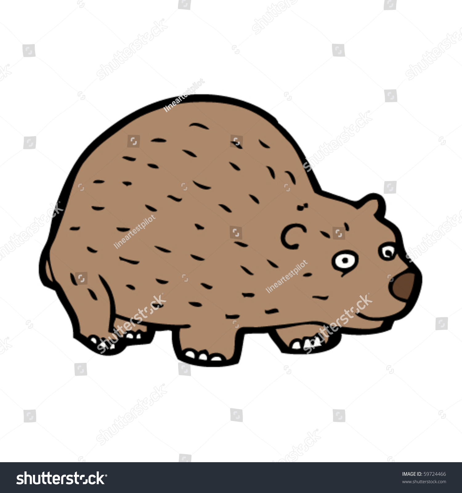 Wombat Cartoon Stock Vector 59724466 - Shutterstock