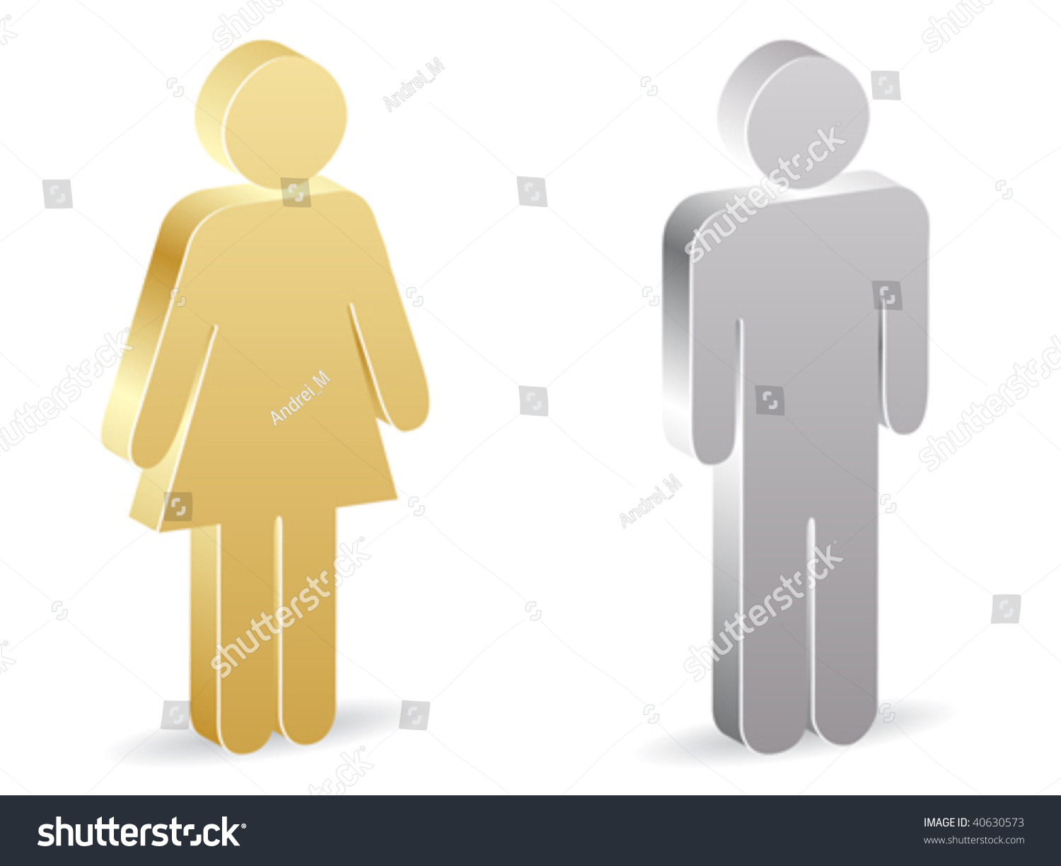 Women And Men Icon Stock Vector Illustration 40630573 : Shutterstock