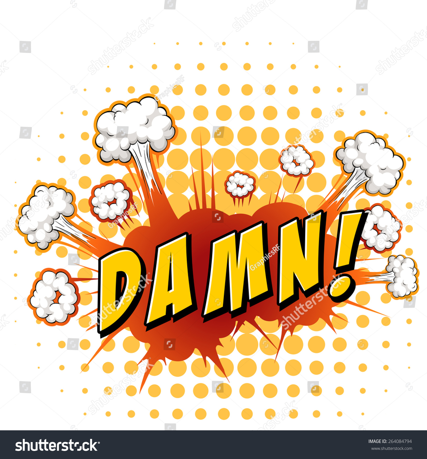 word-damn-with-explosion-background-stock-vector-illustration-264084794