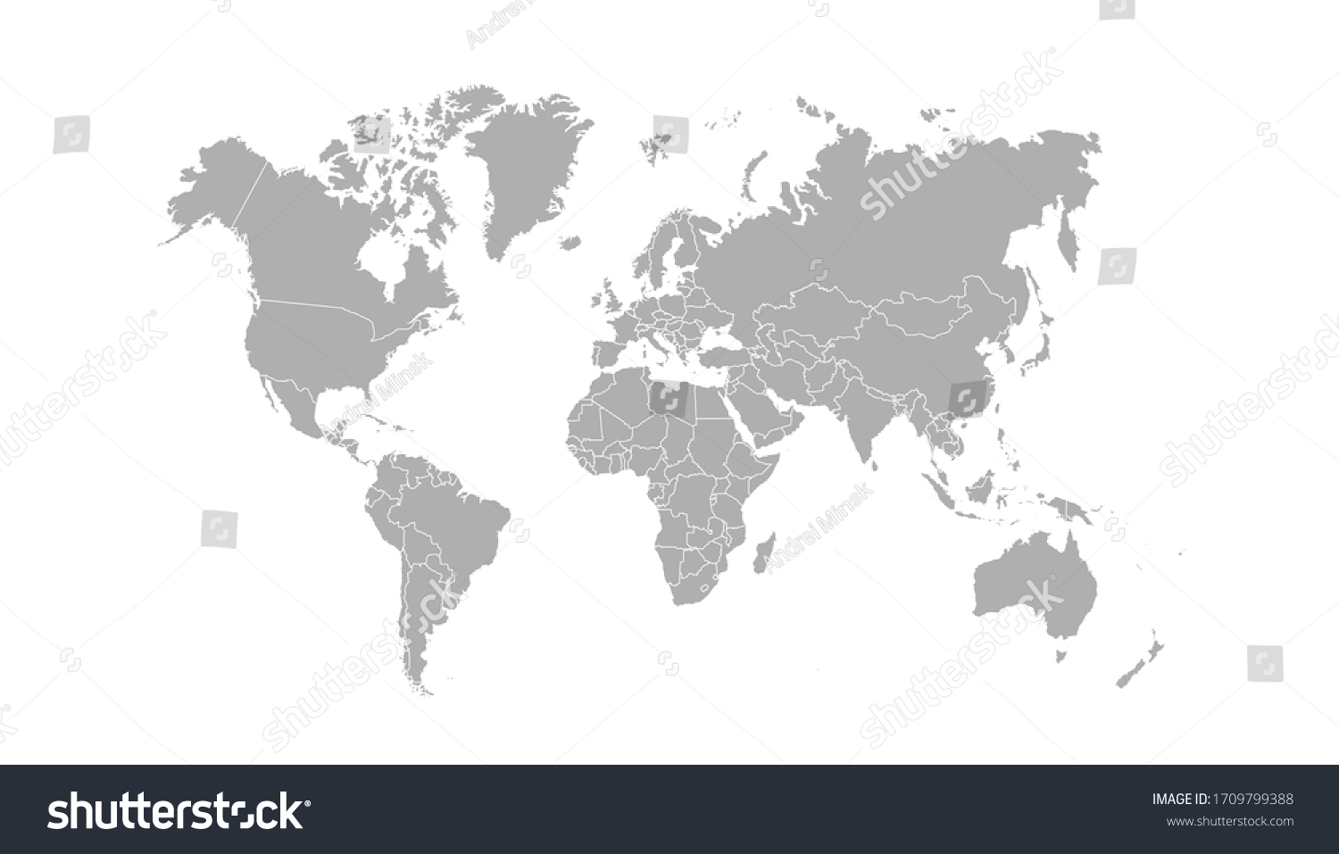 Mapa Mundial De Colores Vectorial Moderno Vector De Stock Libre De