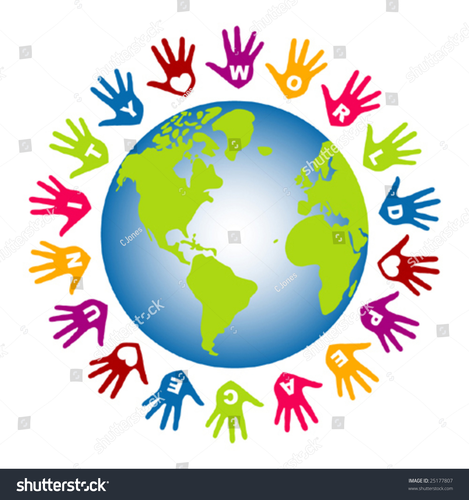 World Peace And Unity Vector. - 25177807 : Shutterstock