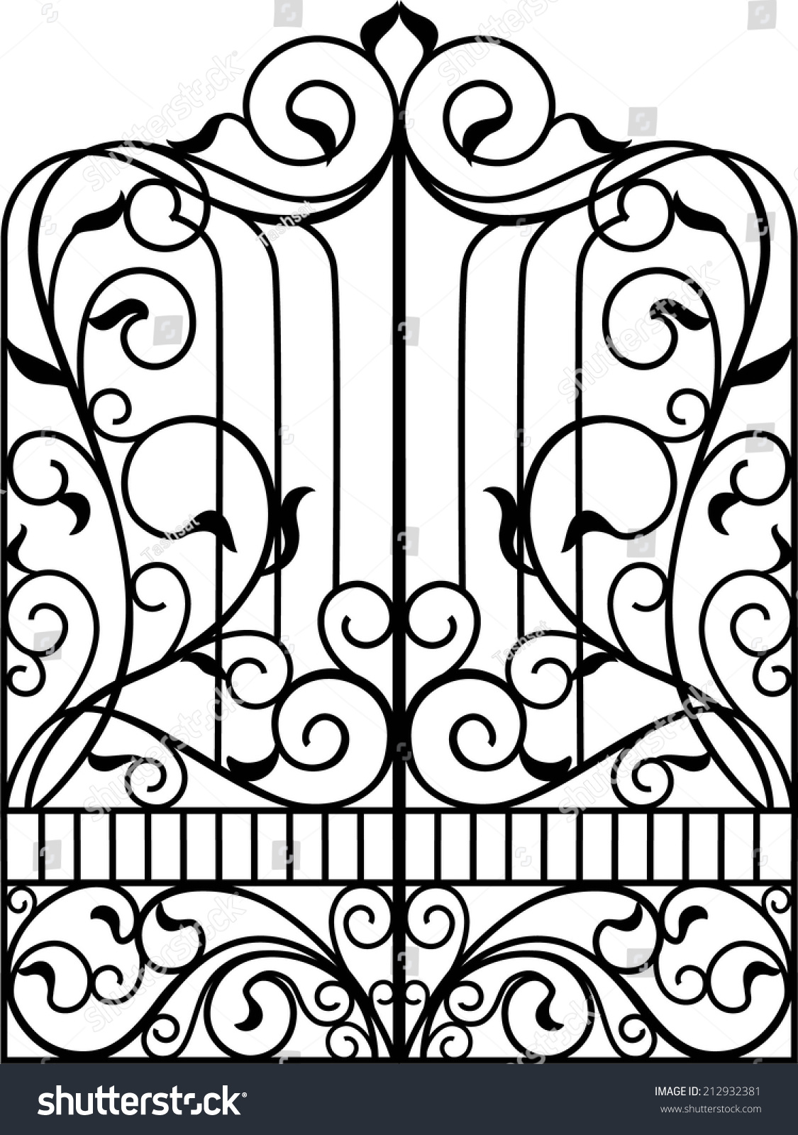 clip art wrought iron gates - photo #43