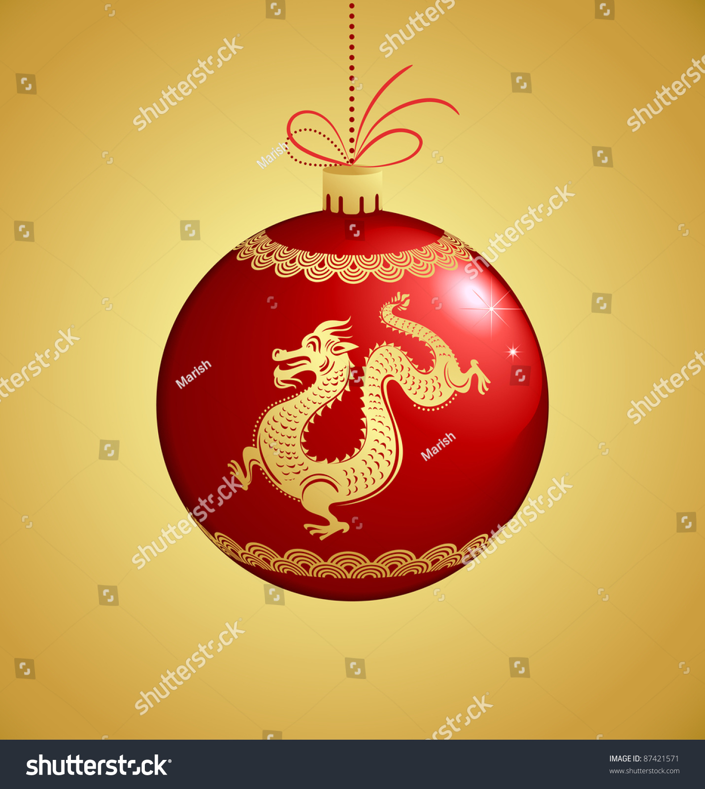 Year Of Dragon, Chinese New Year Stock Vector Illustration 87421571