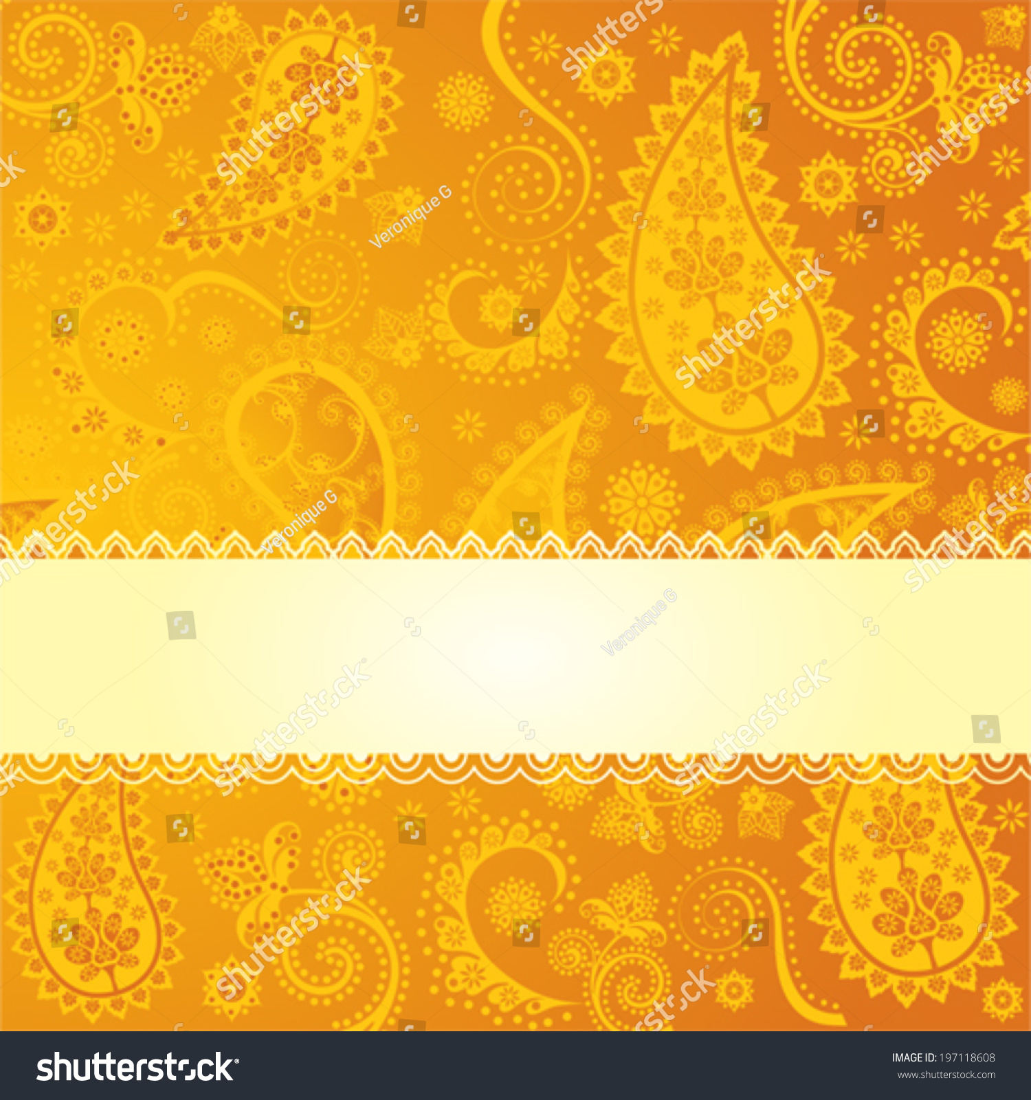 Yellow Indian Pattern Background | yellow indian paisley pattern background with space for Yellow Indian Pattern Background | yellow indian paisley pattern background with space for