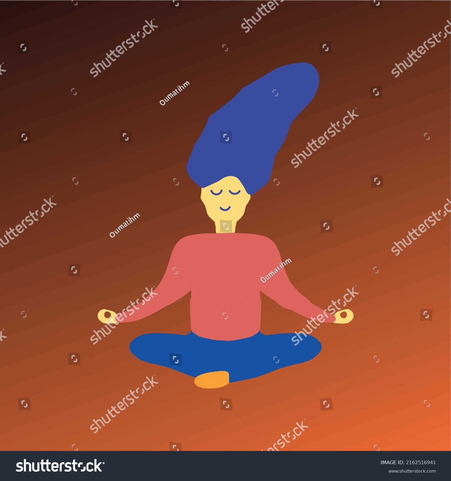 Yoga Lotus Position Silhouette Vector Shape Stock Vector Royalty Free