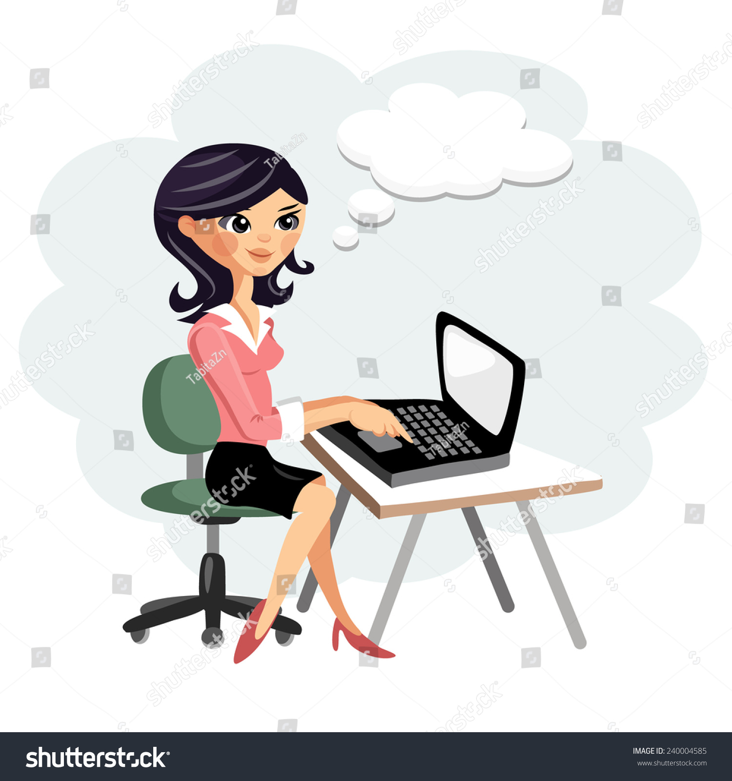 clipart girl at desk - photo #45