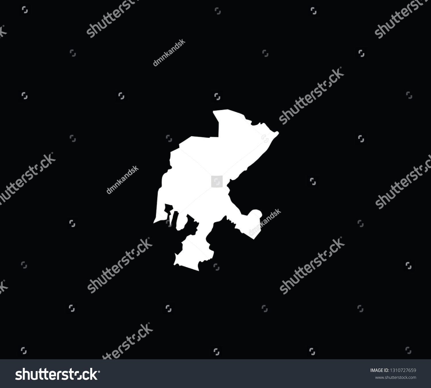 Zacatecas Outline Map Mexico State Region Stock Vector Royalty Free