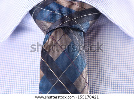 businessman with blue shirt and necktie