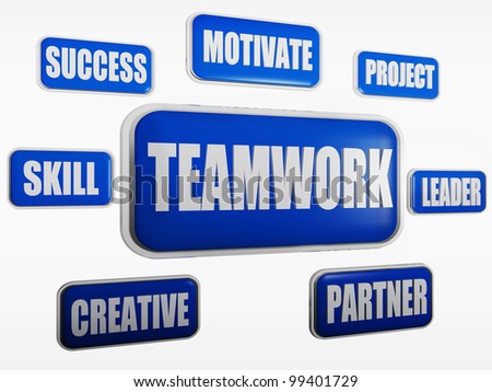 Teamwork, Motivate, Project, Success, Leader, Skill, Creative, Partner ...