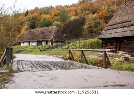 Ukrainian house, adobe building, house of straw, ecological housing