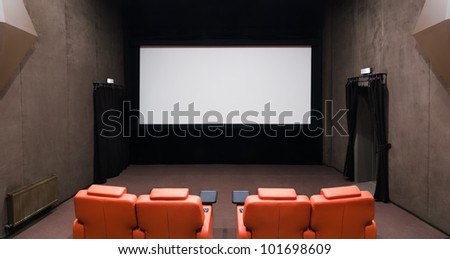 Screen for movie in the cinema theater/Big screen movie theater